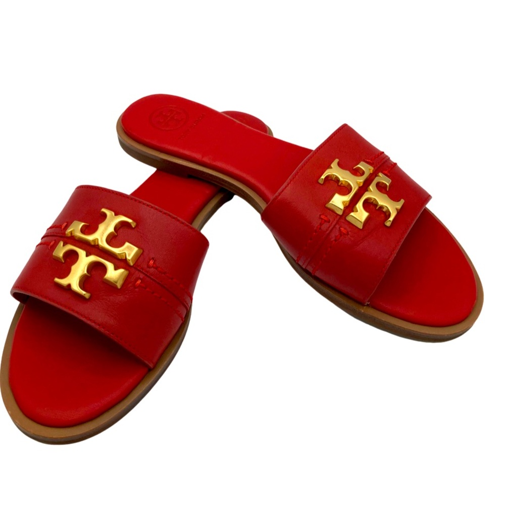 NWOB Tory Burch Everly Red Slides - Sz. 6.5 - Picture 4 of 7